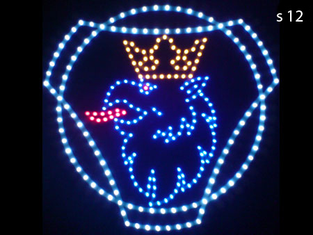 <scania led logo sign>