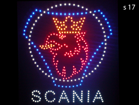 <scania led logo sign>