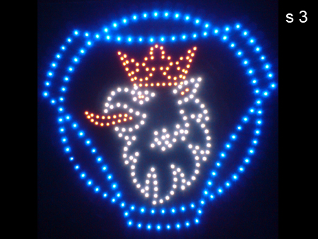 <scania led logo sign>