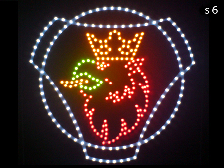 <scania led logo sign>