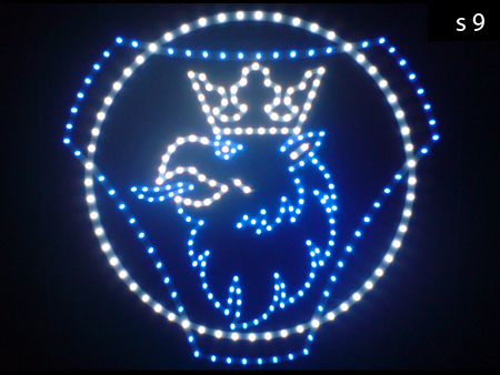 <scania led logo sign>